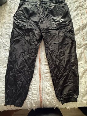 Nike Black Track Pants with Elastic Ankles